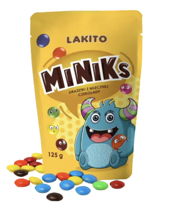 Драже з молочного шоколаду MiNiKs 125г ТМ Lakito